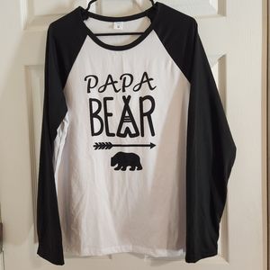 NWOT long sleeve papa bear shirt